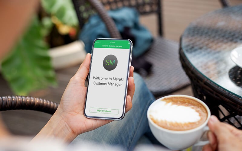 When it comes to mobile devices across your organization, take advantage of cloud-based Meraki System Manager on phone