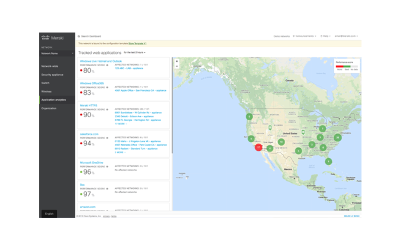 Cisco Meraki dashboard Cisco Meraki dashboard