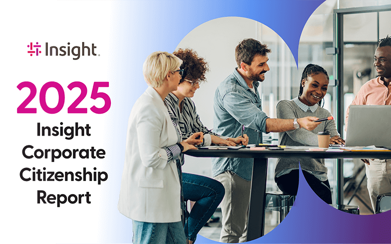 2025 Insight Corporate Citizenship Report Cover of the 2025 Insight Corporate Citizenship Report
