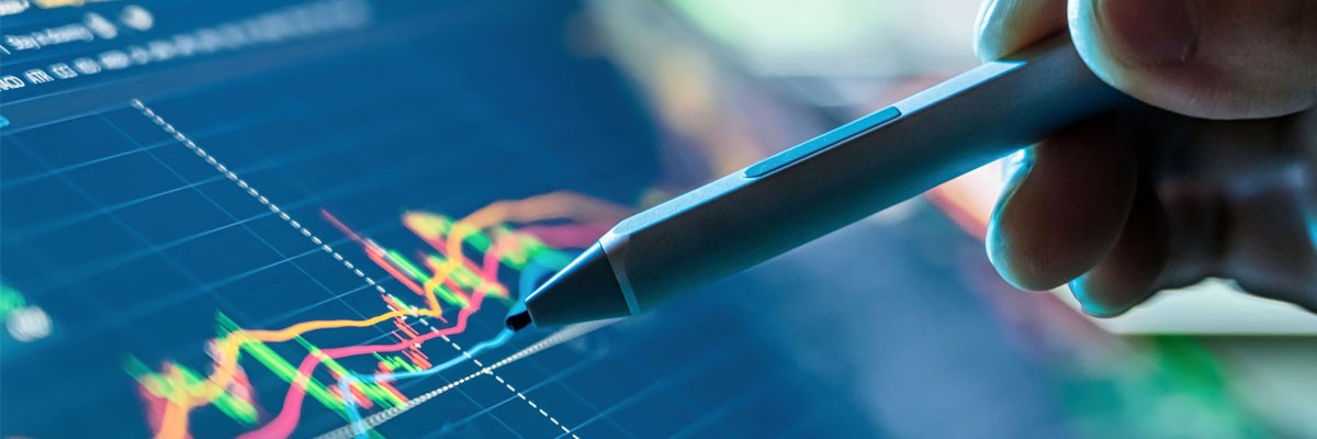 Close up of touch pen being used on tablet device
