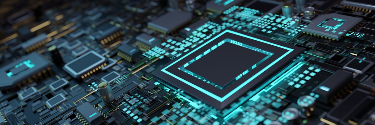 Close up of circuit board