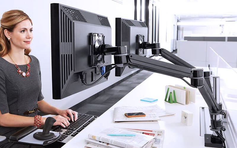 Comprehensive office solutions Woman working at the office