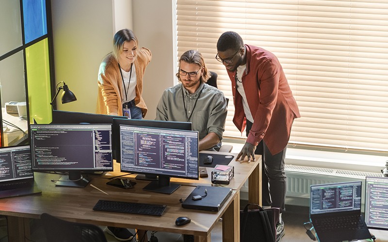 DevOps Developers collaborating