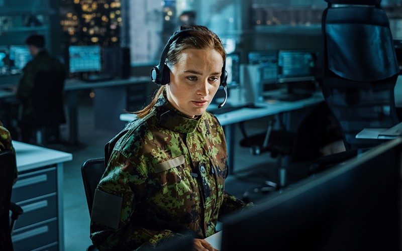 Disruptions aren’t an option when your mission is on the line. Officer working on station