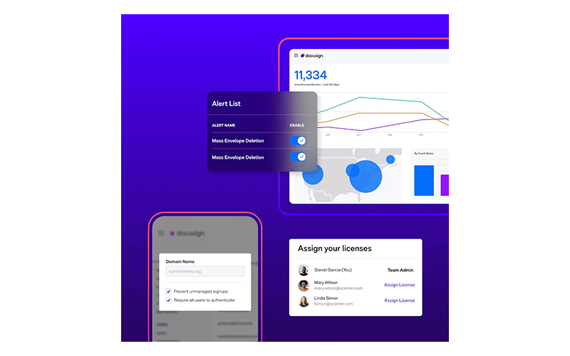 Docusign Product packages Docusign graphic of products