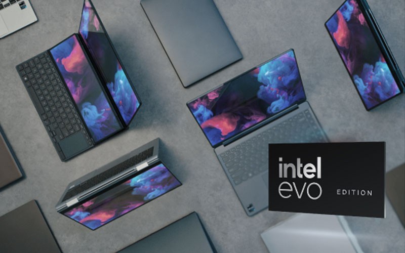 Be productive no matter where you are View of laptops powered by Intel