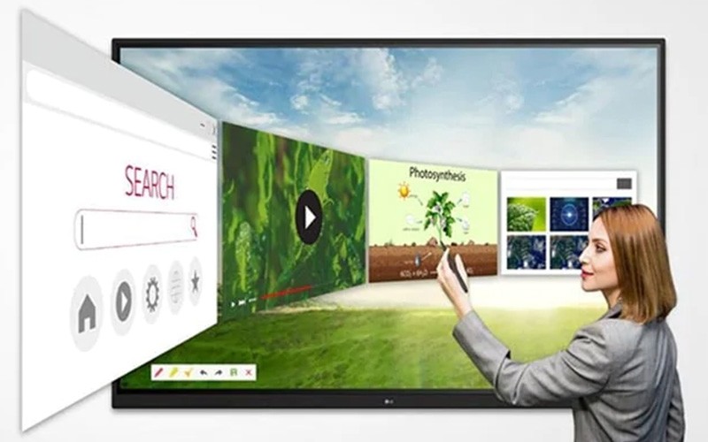The TR3DJ series can have up to 20 points of touch simultaneously, optimizing collaboration. Multi-touch interactive whiteboards