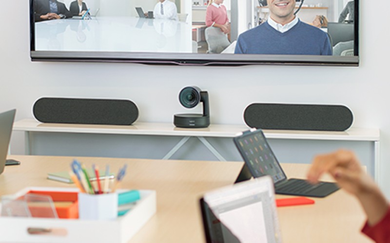 Logitech Rally and Rally Plus the modular video conferencing systems made for large rooms. Logitech Rally Plus