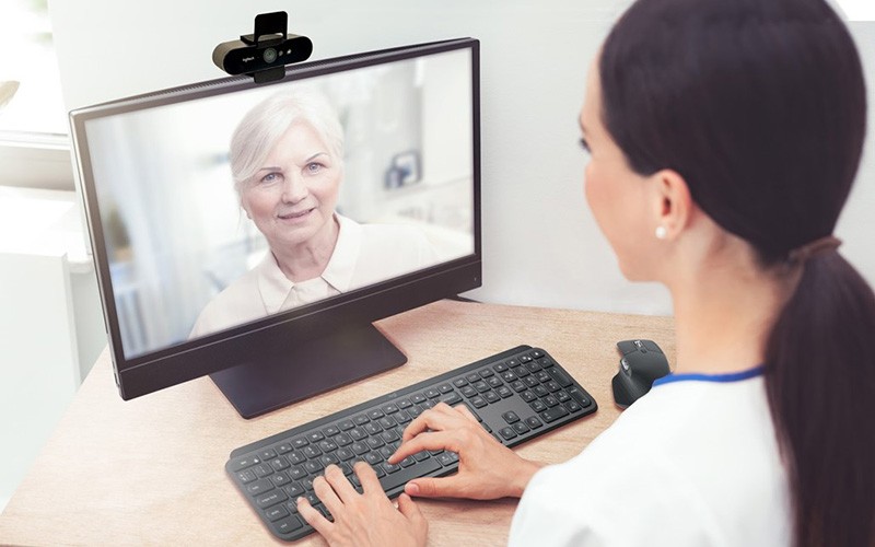 Woman doing a video call 