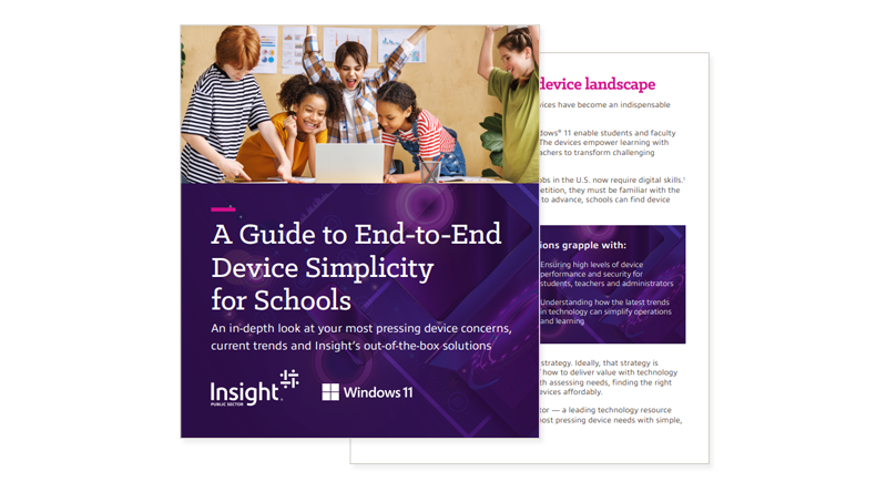 A Guide to End-toEnd Device Simplicity for Schools ebook A Guide to End-toEnd Device Simplicity for Schools ebook cover