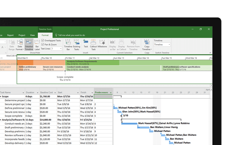 Project portfolio management software Microsoft Project portfolio management screenshot