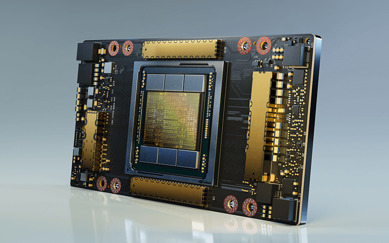 Fast track demanding hyperscale data center workloads with NVIDIA Data Center GPUs Nvidia A100 product image