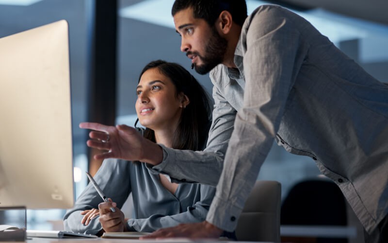 Prevent breaches. Teammates working together