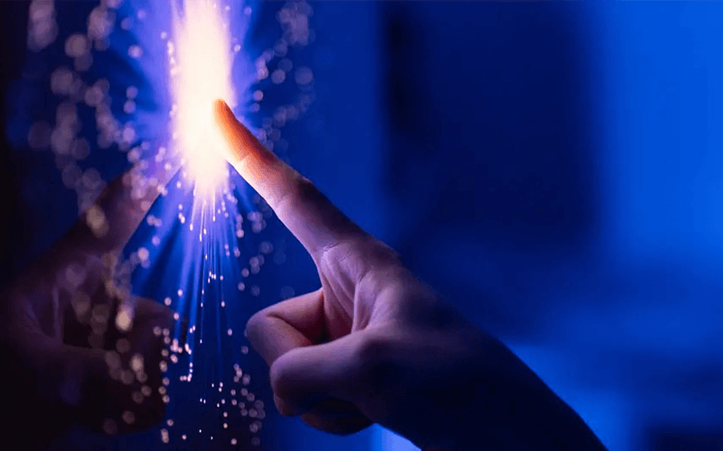 Unleash your AI evolution with Vertiv Vertiv employee touching IT system touch screen