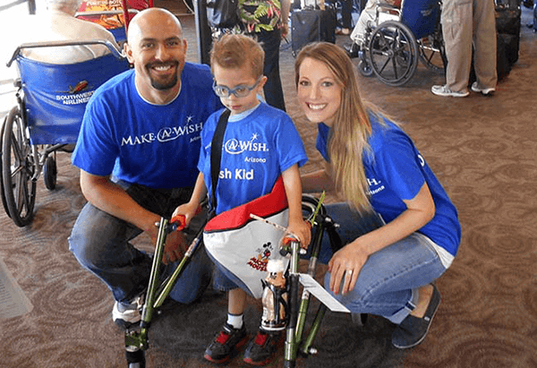 Make a wish Family at make a wish event