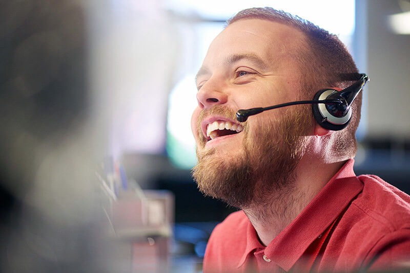 male-sales-representative-on-call Males sales representative on call