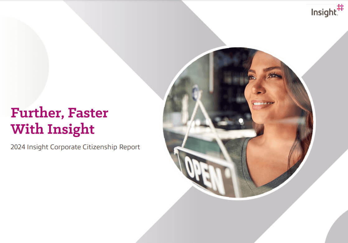 Insight Corporate Citizenship Report Cover of the Insight Corporate Citizenship report