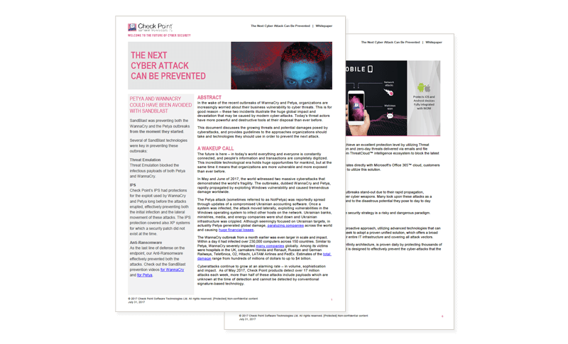 The Next Cyber Attack Can Be Prevented Whitepaper cover