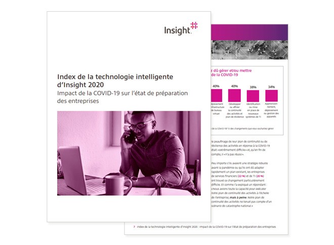 Cover of Insight Intelligent Technology Pulse report available to download by registering today. Business readiness, business continuity planning, impact of COVID-19 on business, impact of COVID-19 on IT