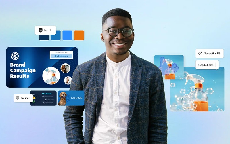 Adobe Express - Notre meilleure offre pour les équipes man smiling
