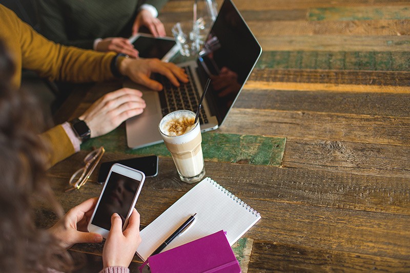 Protect your organization’s data Team using multiple mobile devices while working remotely