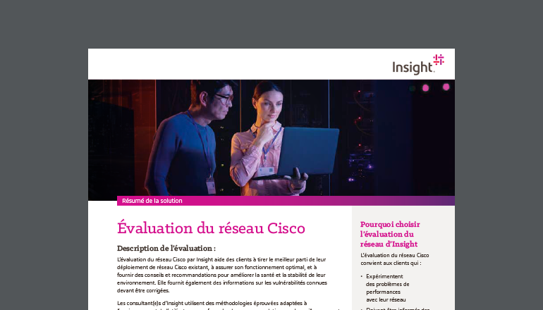 Vignette de l’évaluation du réseau Cisco Vignette de l’évaluation du réseau Cisco