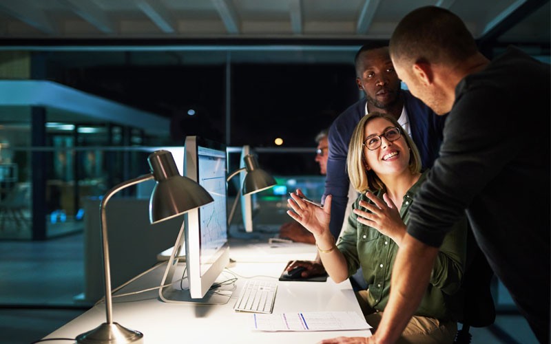 HyperScale can be delivered as an on-premise appliance, integrating compute, storage and software Team working together