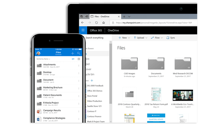 Microsoft O365 OneDrive for Business OneDrive for Business screenshot