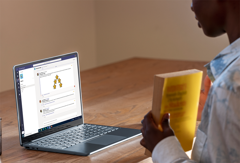 Surface Laptop Go 2 student using laptop