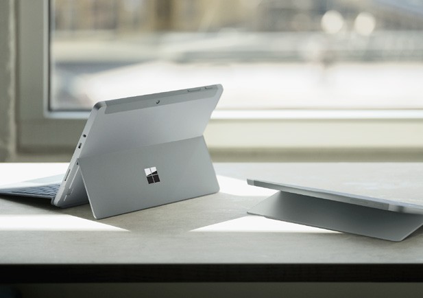 Surface Go 3 laptops on table