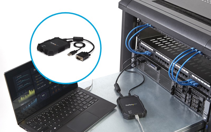 Console clavier-vidéo-serveur du portable au serveur laptop server console