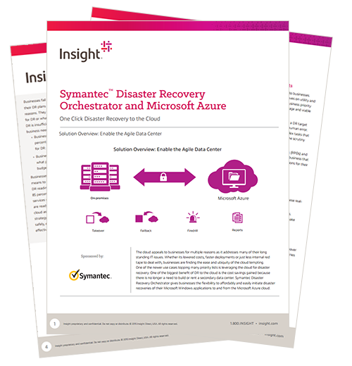 Symantec disaster recovery whitepaper Internal view of the Symantec disaster recovery whitepaper pages