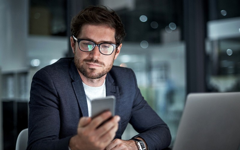 Choose from thousands of hand-picked items in our online marketplace. Business man viewing items in the online marketplace on computer